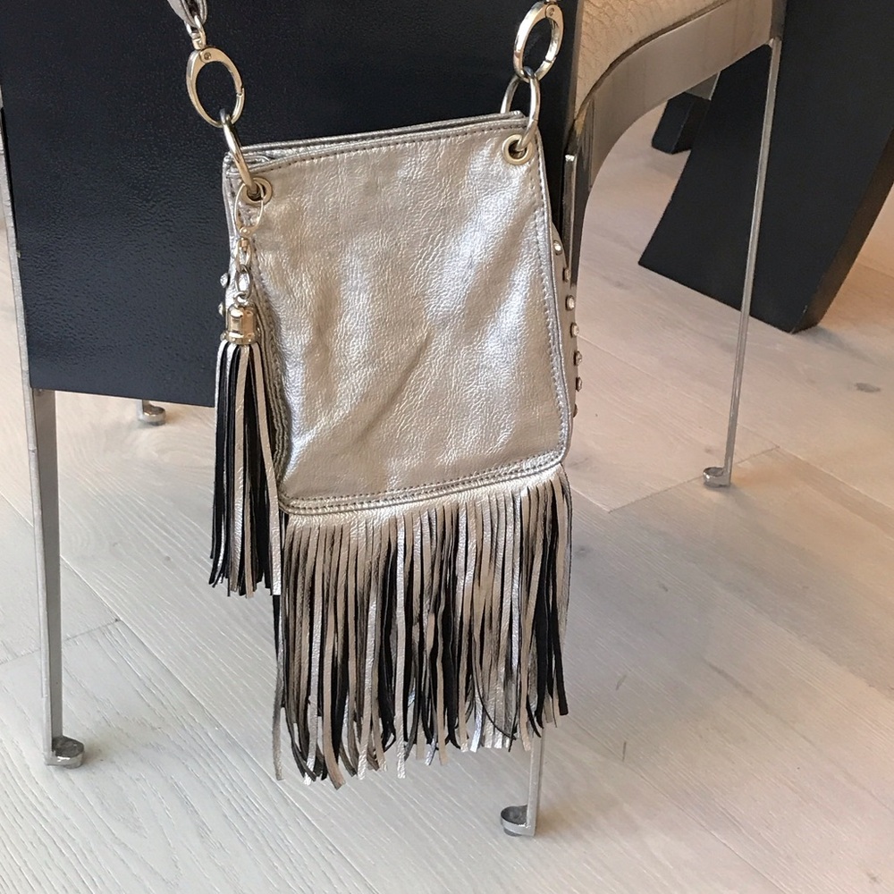 Imoshion Metallic Crossbody Bag with Fringe